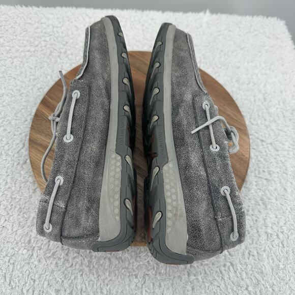 Twisted X Shoe Womens 10 M Gray Boat Shoe Driving Moc Leather Comfort Western - Picture 6 of 11